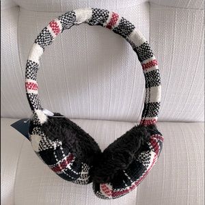 Charter Club Chenille Plaid Earmuffs